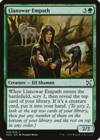 Llanowar Empath DDU-18 Duel Decks: Elves vs. Inventors Magic card