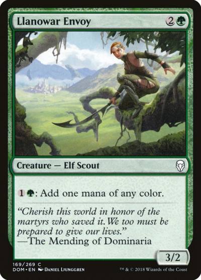 Llanowar Envoy 169 Dominaria Magic card