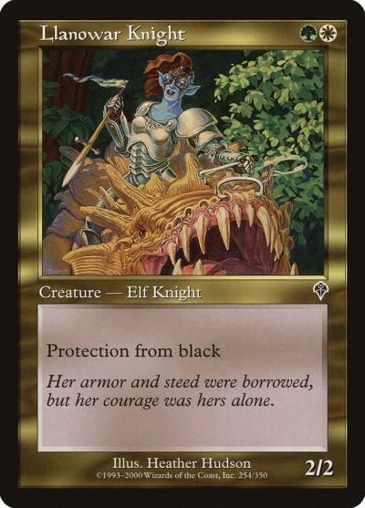 Llanowar Knight 254 Invasion Magic card