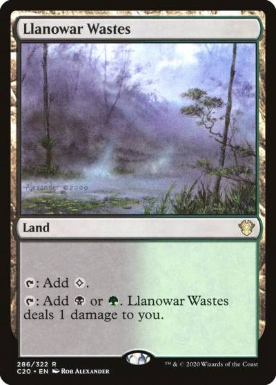 Llanowar Wastes C20-286 Commander 2020 Magic card