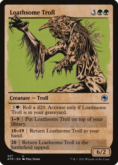Loathsome Troll AFR-327 Adventures in the Forgotten Realms Magic card