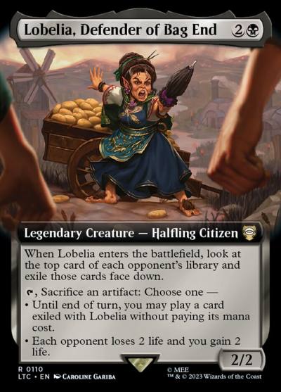 Lobelia, Defender of Bag End LTC-110 Tales of Middle-earth Commander Magic card