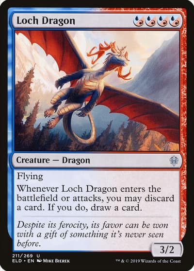 Loch Dragon 211 Throne of Eldraine Magic card