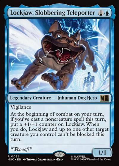 Lockjaw, Slobbering Teleporter MSC-36 Marvel Super Heroes Commander Magic card