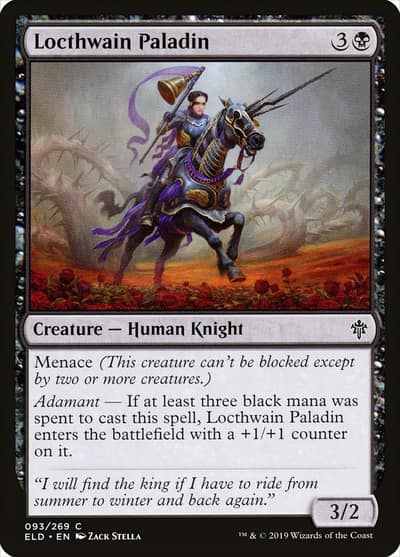 Locthwain Paladin 93 Throne of Eldraine Magic card