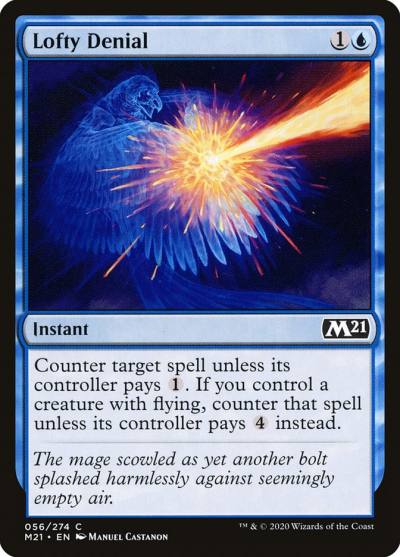Lofty Denial M21-56 Core Set 2021 Magic card