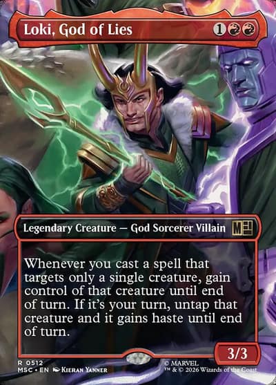 Loki, God of Lies 512 Marvel Super Heroes Commander Magic card