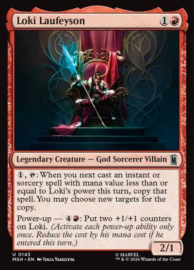 Loki Laufeyson MSH-143 Marvel Super Heroes Magic card