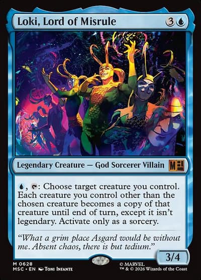 Loki, Lord of Misrule 628 Marvel Super Heroes Commander Magic card