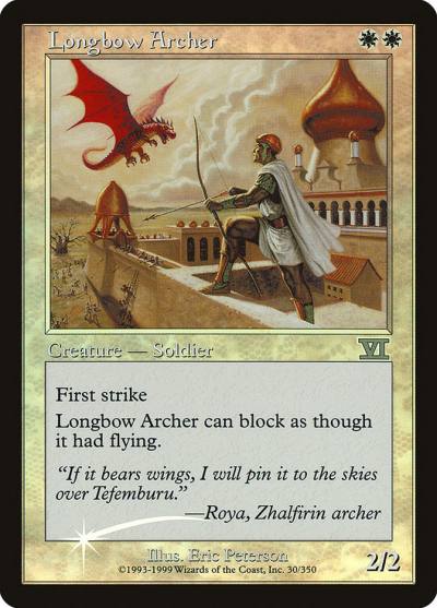 Longbow Archer FNM-3 Friday Night Magic 2000 Magic card