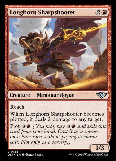 Longhorn Sharpshooter 132 Outlaws of Thunder Junction Magic card