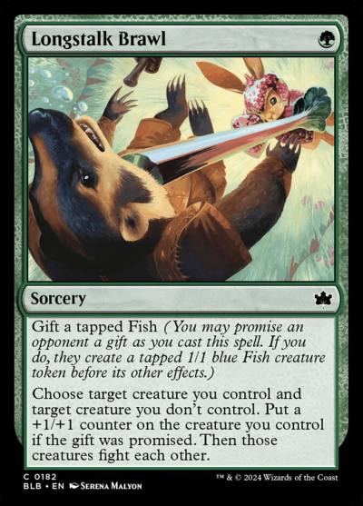 Longstalk Brawl BLB-182 Bloomburrow Magic card