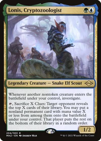 Lonis, Cryptozoologist MH2-204 Modern Horizons 2 Magic card