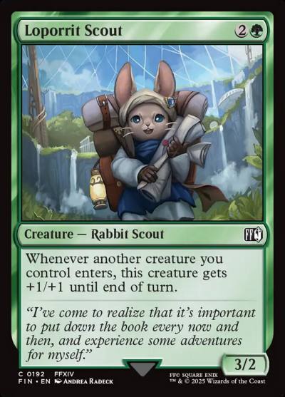 Loporrit Scout FIN-192 Final Fantasy Magic card