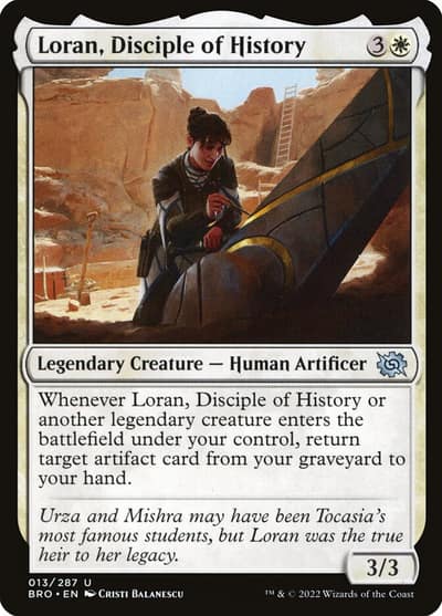 Loran, Disciple of History 13 The Brothers' War Magic card