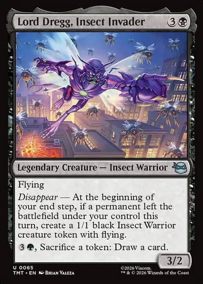 Lord Dregg, Insect Invader 65 Teenage Mutant Ninja Turtles Magic card