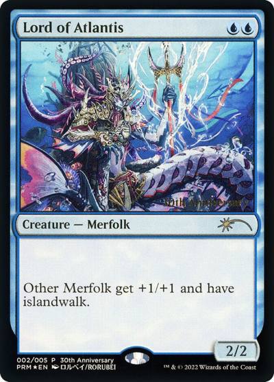 Lord of Atlantis P30H-2 30th Anniversary History Promos Magic card