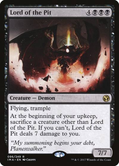 Lord of the Pit IMA-96 Iconic Masters Magic card