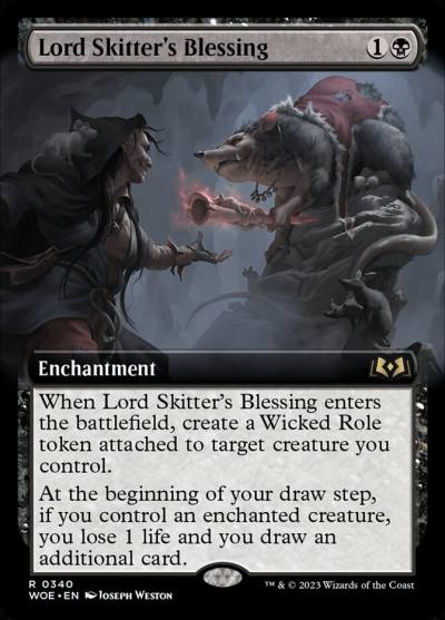 Lord Skitter's Blessing WOE-340 Wilds of Eldraine Magic card