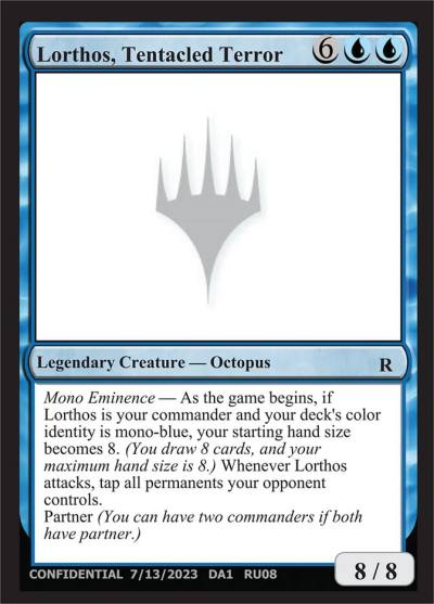 Lorthos, Tentacled Terror RU08a Unknown Event Magic card