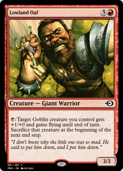Lowland Oaf PRM-62415 Magic Online Promos Magic card