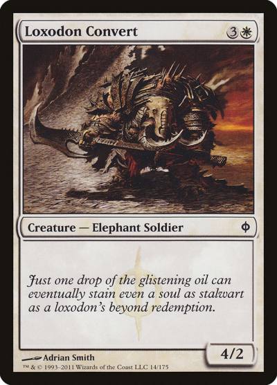 Loxodon Convert 14 New Phyrexia Magic card