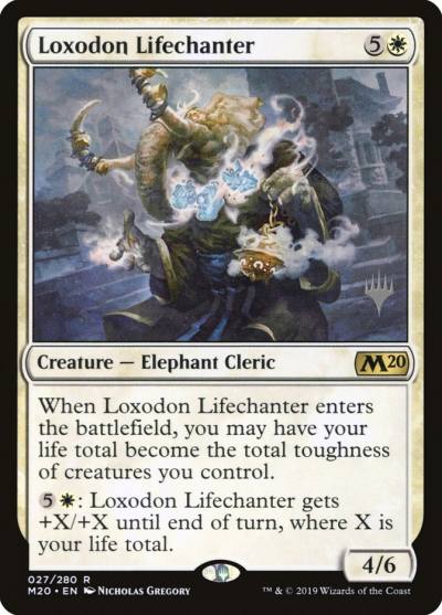 Loxodon Lifechanter PM20-27P Core Set 2020 Promos Magic card