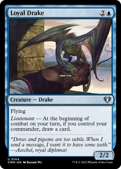 Loyal Drake CMM-104 Commander Masters Magic card