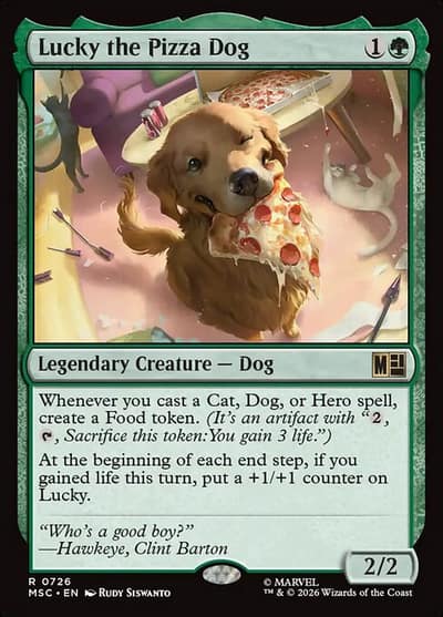 Lucky the Pizza Dog 726 Marvel Super Heroes Commander Magic card