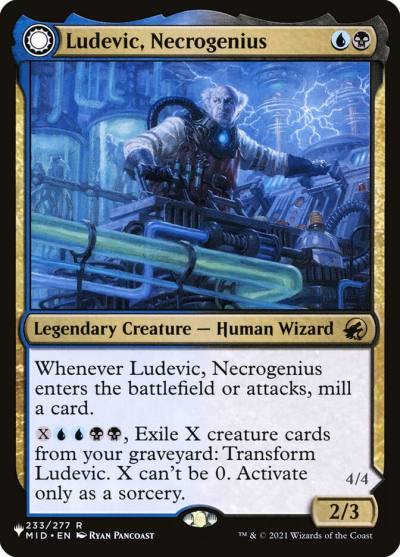 Ludevic, Necrogenius // Olag, Ludevic's Hubris PLST-MID-233 The List Magic card