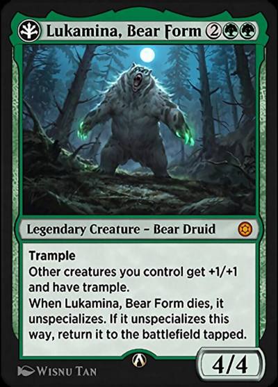 Lukamina, Bear Form 17g Alchemy Horizons: Baldur's Gate Magic card