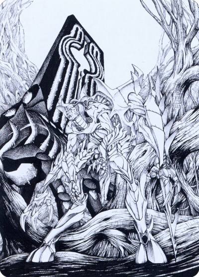 Lukka, Bound to Ruin // Lukka, Bound to Ruin AONE-79 Phyrexia: All Will Be One Art Series Magic card