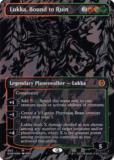 Lukka, Bound to Ruin ONE-363 Phyrexia: All Will Be One Magic card