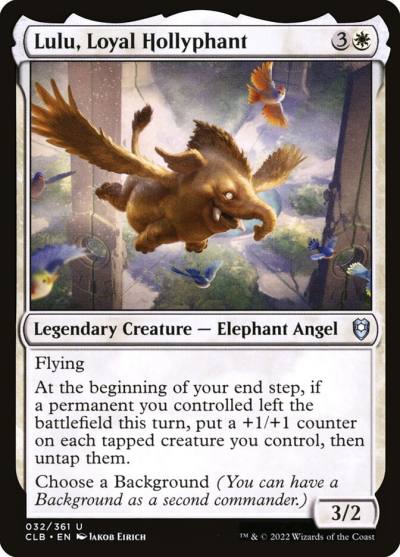 Lulu, Loyal Hollyphant CLB-32 Commander Legends: Battle for Baldur's Gate Magic card