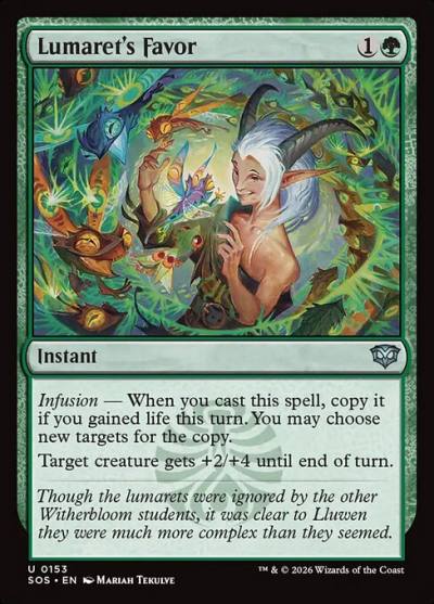 Lumaret's Favor SOS-153 Secrets of Strixhaven Magic card