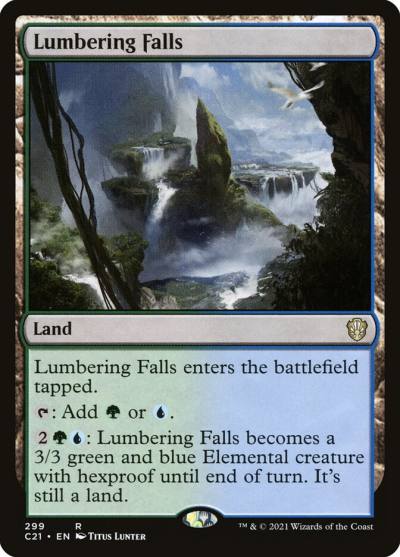Lumbering Falls C21-299 Commander 2021 Magic card