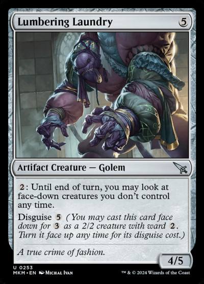 Lumbering Laundry 253 Murders at Karlov Manor Magic card