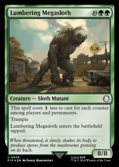 Lumbering Megasloth PIP-608 Fallout Magic card