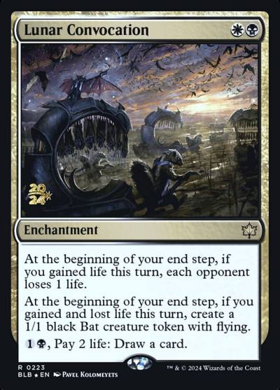Lunar Convocation PBLB-223S Bloomburrow Promos Magic card