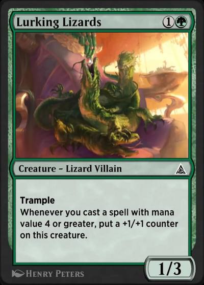 Lurking Lizards OM1-109 Through the Omenpaths Magic card