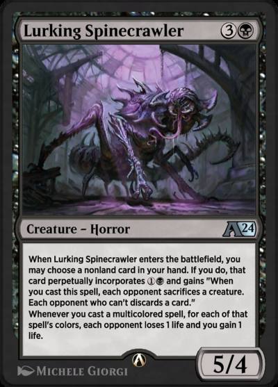 Lurking Spinecrawler YMKM-10 Alchemy: Murders at Karlov Manor Magic card