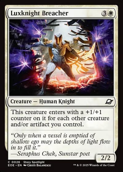 Luxknight Breacher 26 Edge of Eternities Magic card