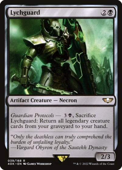 Lychguard 40K-39 Warhammer 40,000 Commander Magic card