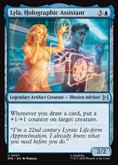 Lyla, Holographic Assistant SPE-7 Marvel's Spider-Man Eternal Magic card