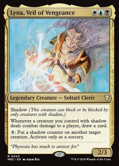 Lyna, Veil of Vengeance 43 Mystery Booster Commander Edition Magic card