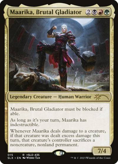 Maarika, Brutal Gladiator SLX-15 Universes Within Magic card