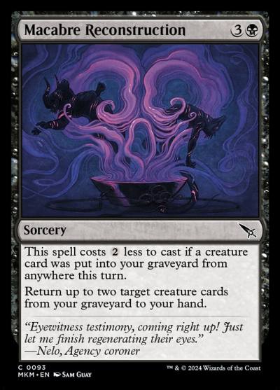 Macabre Reconstruction MKM-93 Murders at Karlov Manor Magic card