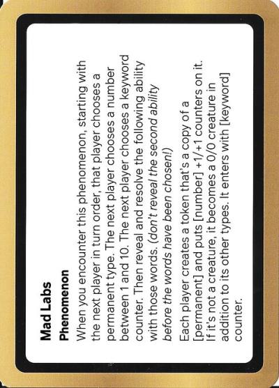 Mad Labs PUNK-PLA016 Black Lotus Unknown Planechase Magic card