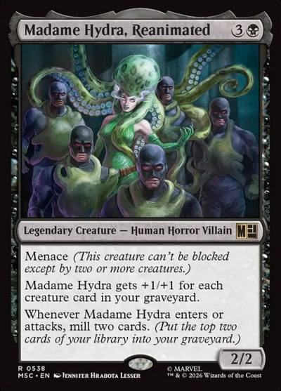Madame Hydra, Reanimated MSC-538 Marvel Super Heroes Commander Magic card
