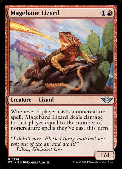 Magebane Lizard OTJ-134 Outlaws of Thunder Junction Magic card